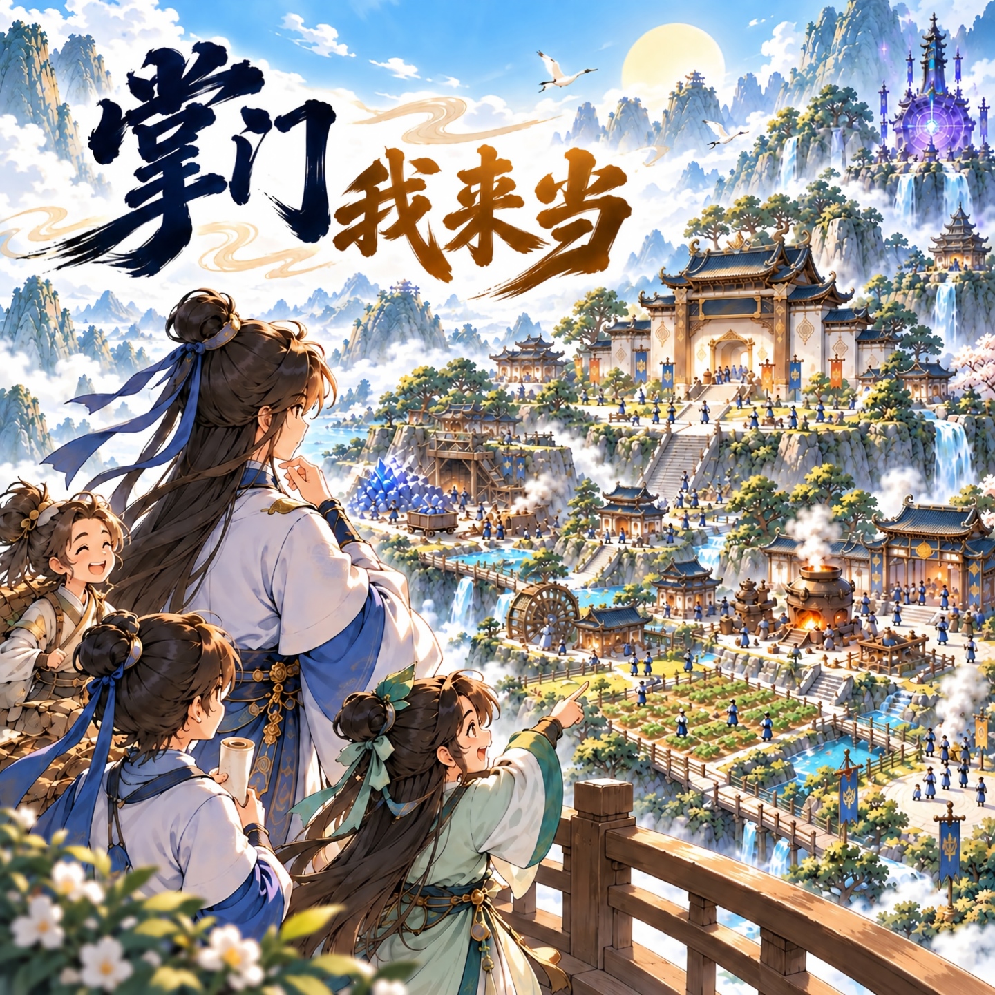 掌门我来当世界主题宣传画